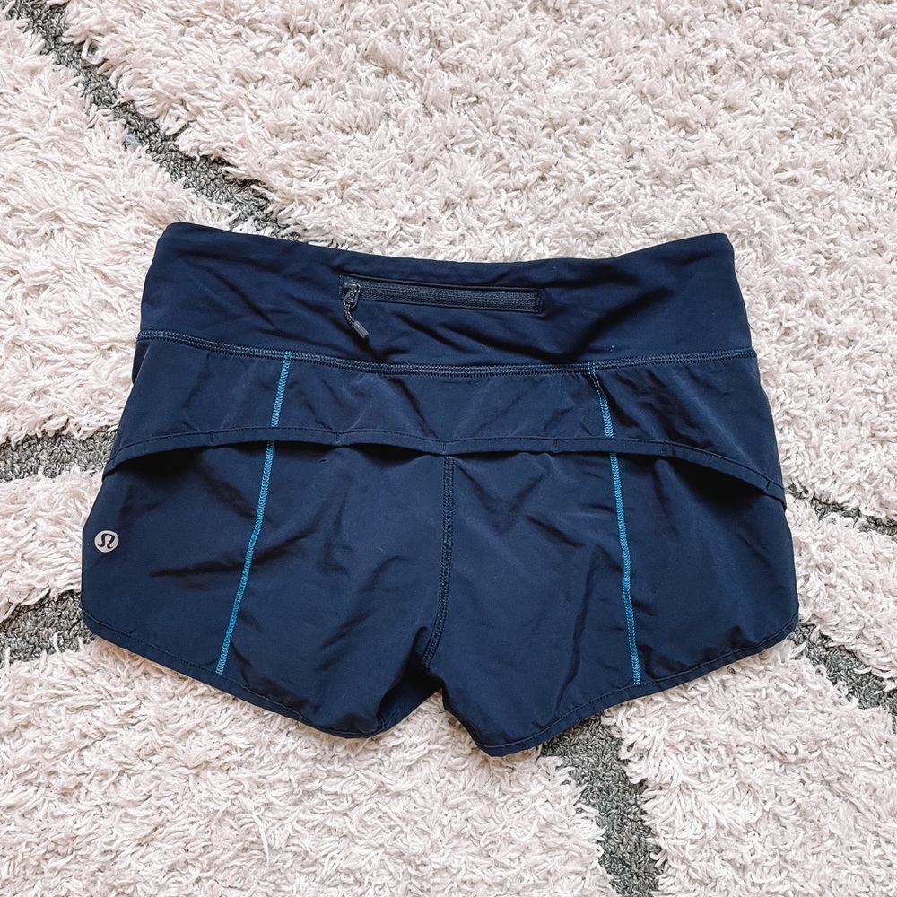 Lululemon Navy Athletic Shorts!! - Picture 5 of 7